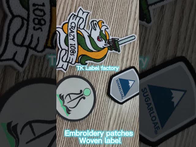 Embroidery Clothes Shark Labels Heat Transfer Patches Washable Customized