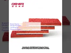 13mm Hybrid Plastic Running Track Eco-Friendly PU And EPDM Granules Wear-Resistant Anti-Aging IAAF-Compliant For Schools Easy Installation