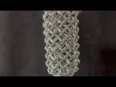 Gold Color Decorative 316l Stainless Steel Ring Mesh Chain Braided