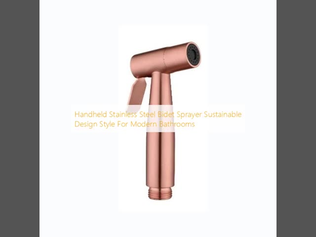 Handheld Stainless Steel Bidet Sprayer Sustainable Design Style For Modern Bathrooms