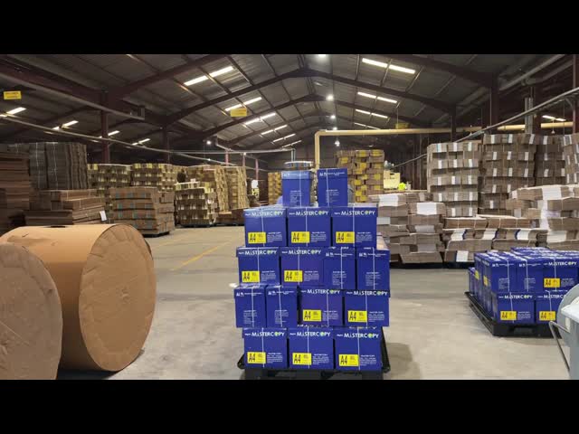 Automatic A4 Paper Cutting  Double Rotary Knife And Ream Packing Machine