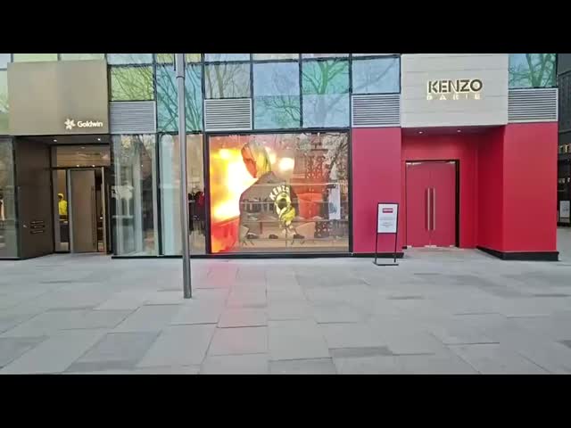 SMD2020 LED Grille Screen 800CD Customized for Building Decoration