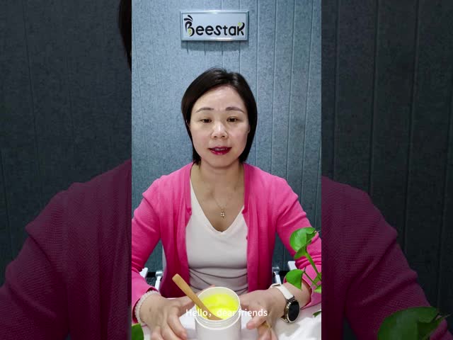 Produtos de abelhas Creme Biológico Mel Leite de abelha Fresco Orgainc Royal Jelly vídeo