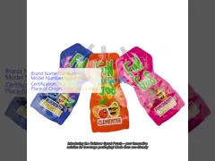 Irregular Shape Drink Beverage Packaging Spout Pouch With Own Logo Printing