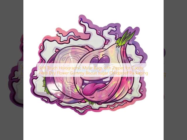 Edible Cali 3.5g 7g Mylar Ziplock Soft Touch Smell Proof Irregular Shaped Cookie Die Cut Packaging Plastic Sachet Bag