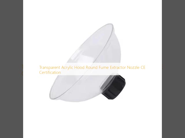 Noz de extractor de humos redondo con capucha de acrílico transparente Certificación CE El video
