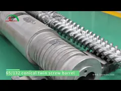 China Ra 0.4μm-0.6μm Barrel Surface Roughness Parallel Twin Screw and Barrel for Precise Extrusion supplier