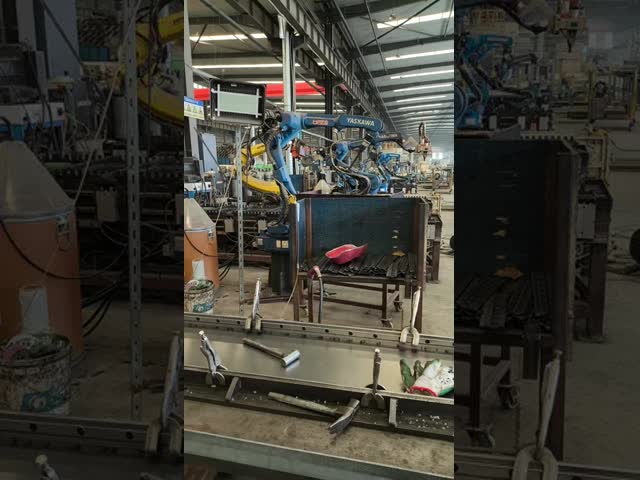 On-site setup: One nitrogen generator supplying six robotic laser welders