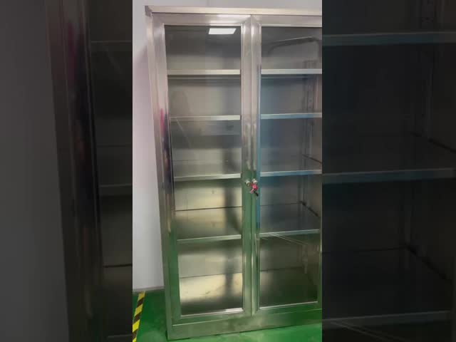 304SUS Adjustable Medical Cupboard Storage Cabinet Hospital Furniture