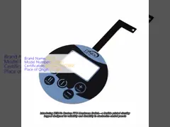Custom FPC Membrane Switch Flexible Printed Circuitry Keypad with 3M Adhesive for Electronics Control Panels
