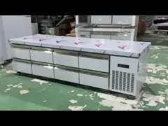 Commercial 8-Drawers Counter Table Under Counter Kitchen Workbench Refrigerator
