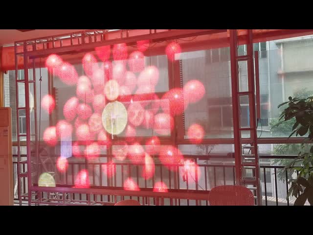 P20 2500CD 50000HS Transparent LED Wall Display , 95% Transparency Glass LED Screen