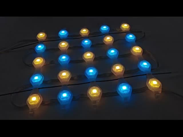 Full Color RGB P50 SMD5050 LED Mesh Screen DMX 512 Control Flexible IP67 Outdoor Video Wall