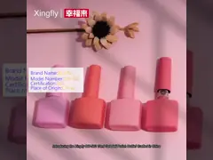 Customized LOGO 16ml Square Empty UV Gel Nail Polish Glass Bottles