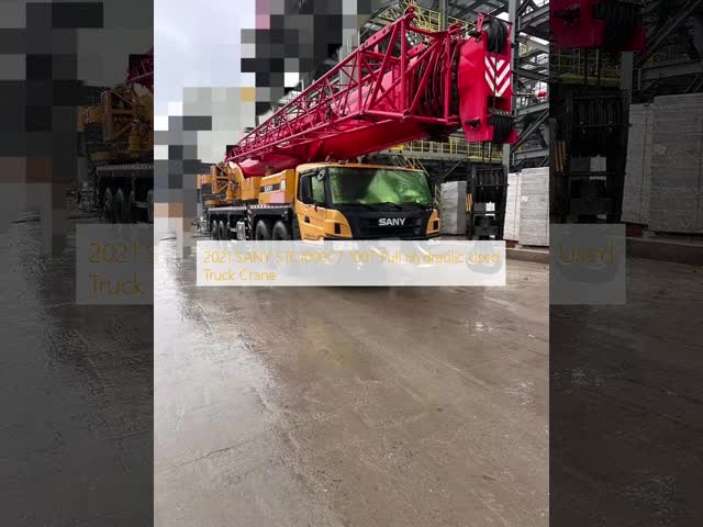 2022 SANY STC250E5-1 25T Used Truck Crane with 38m Boom video