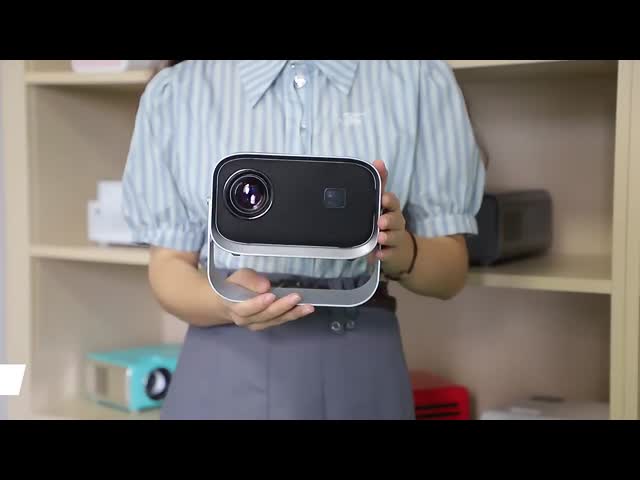 K6 Mini HD 720P Projector Android 360° Rotating Flip Home Smart Projector 4K Auto Focus
