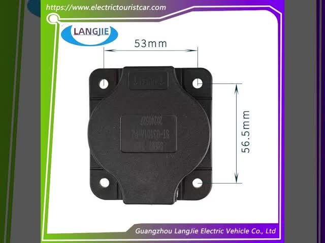 四輪観光車充電プラグとソケット LVTONG ゴルフカー充電ケーブル 0-220V ユニバーサル