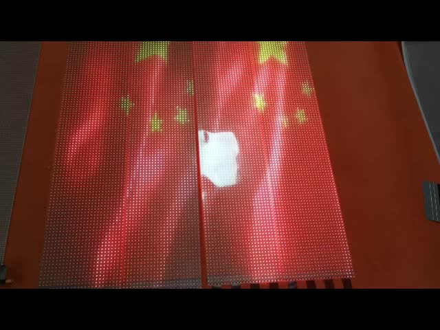 Bright P5 5V LED Transparent Film Screen For Glass Windows Innovative Display