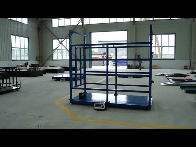 AC110V/220V 1.5t Heavy Duty Stainless Steel Electronic Cattle Livestock Weighing Scale for Farm Accurate and Dependable
