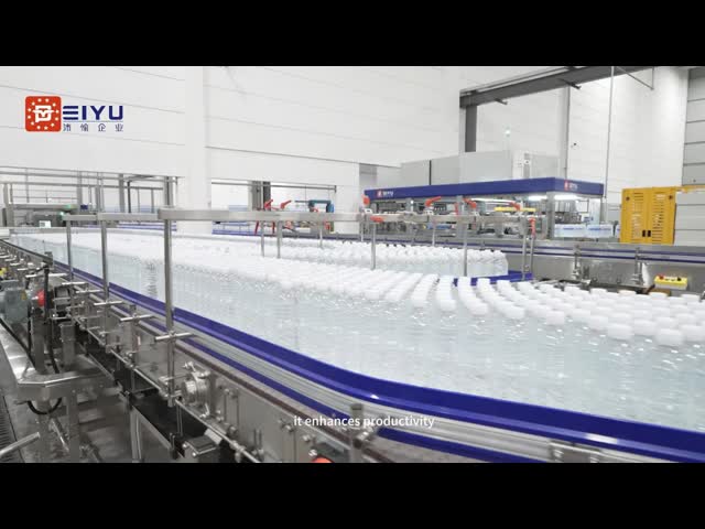 耐久性のあるダイナミックボトルバッファープラットフォーム 42,000 BPH のボトル水生産 堅牢なモーター制御