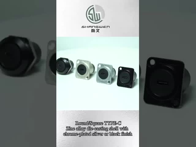 室外パネルマウントコネクタ 女性 男性 Ip65 防水データケーブルコネクタ