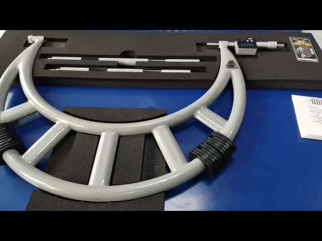 12-16″ Large Size Digital Outside Micrometer with Carbide Measuring Faces Provide Accuracy with IP65 Protection Degree