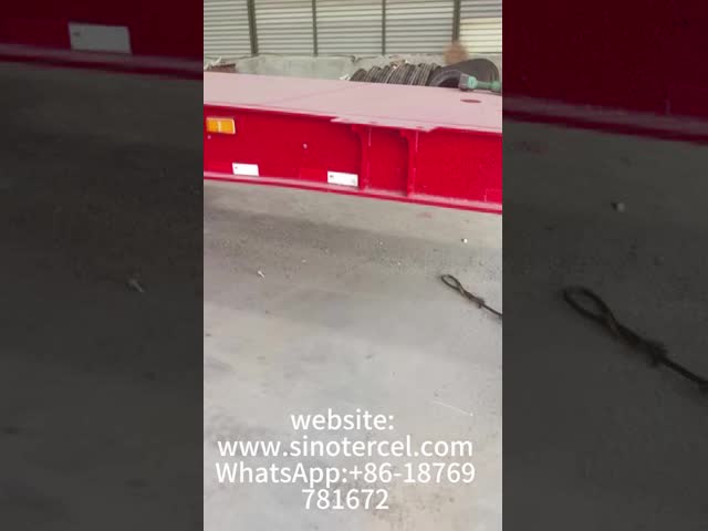 Heavy-Duty Low Bed Semi Trailer 60-100t Capacity Customizable