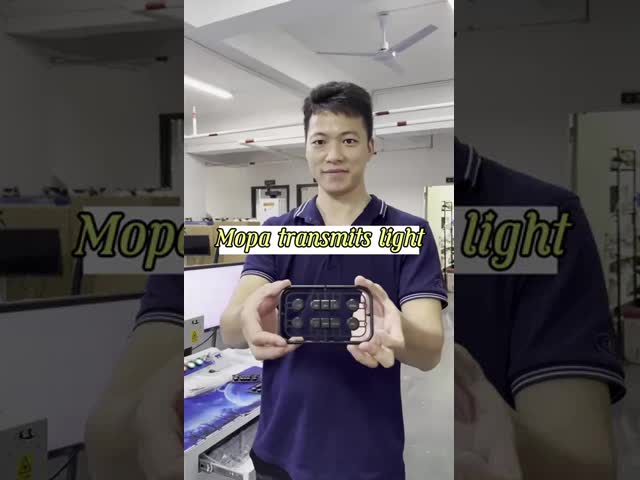 高周波モジュレーション MOPA ファイバーレーザーマーキング機器 ほぼ連続波効果