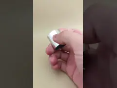 Silvery Aluminium-Plastic Round Smooth Cap with Black Button for Skincare Bottles