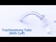 Medical Supply For Single Use Only Disposable PVC 2.0-11.0mm Tracheotomy Tube With Cuffed