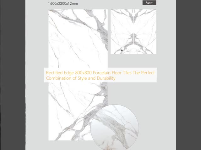 Rectified Edge 800x800 Porcelain Floor Tiles Perfect Combination of Style High Durability