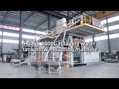 HUAYU3000L-1 máquina de moldeo por soplado para productos de plástico grandes video