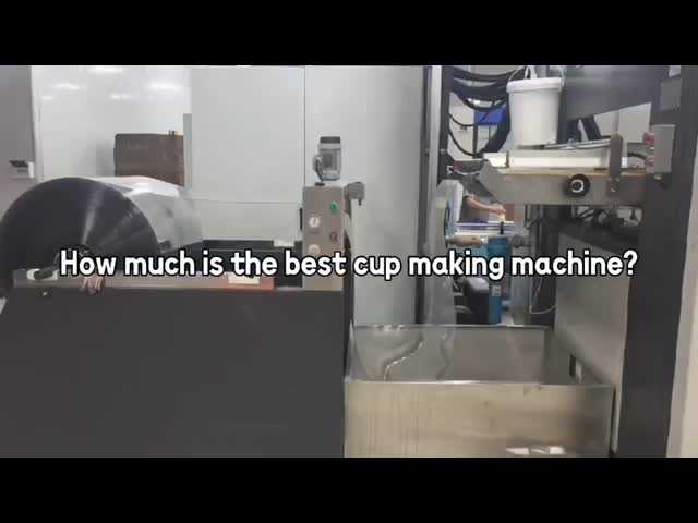 Full Automatic Plastic Cup Manufacturing Machine 800-1200 Cups/Min Precision Control