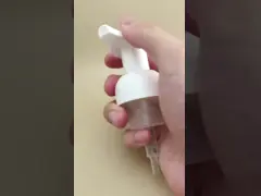 Delicate Design White Plastic Foam Pump for Shampoo Bottles
