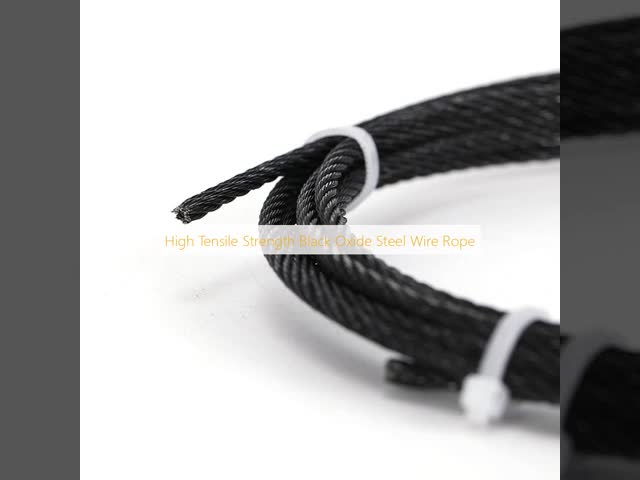 High Tensile Strength Black Oxide Steel Wire Rope