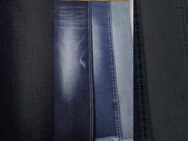 ハイストレッチコットンポリエステルレーヨン DARK INDIGO デニム生地 JSD3389 ジーンズパンツ用高品質