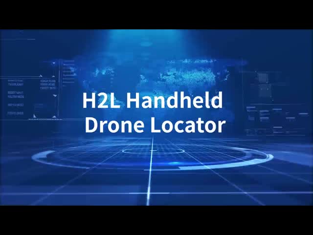 5km Detection radius Handheld Radio Frequency Anti Drone System Low Error 700+types of commercial drones.