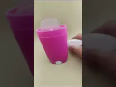 Rose Big Smooth Lip Balm Packaging with White Lid 2311 for Lipsticks