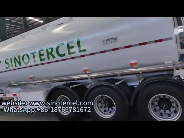 3 Axle Fuel Tank Semi Trailer 30-60CBM Capacity