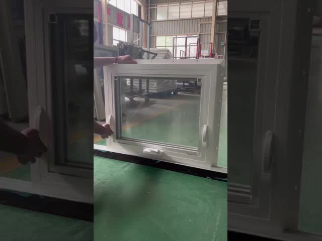 Premium Crank-Operated UPVC Awning Window Top Hung Secure Ventilation & Energy Efficiency