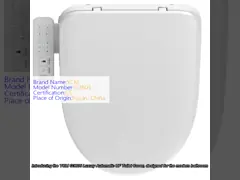 Luxury Automatic UF Material Self Cleaning Seat Heating Toilet Cover For Sustainable