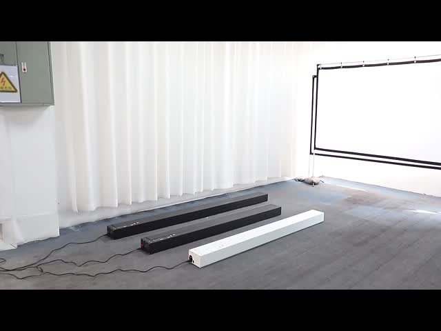 Ultra Quiet Electric Floor Rising Projector Screen , CBSP Material Tensioned Projector Screen