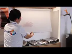 Grey Cream Waterproof Polyester Roller Blind Fabric 140gsm