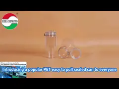 1660ML Recycled Used Transparent Storage Plastic Bottles Clear PET Cans Sealed Jar With Screw Lid for Pet food Coffee