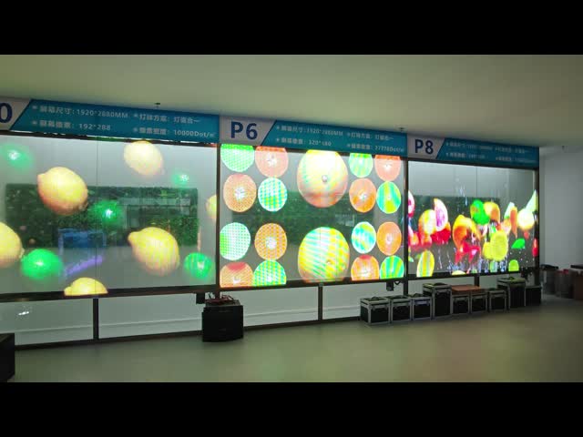 High Transparency P4 Flexible LED Display Screen Glass Transparent LED Window Display