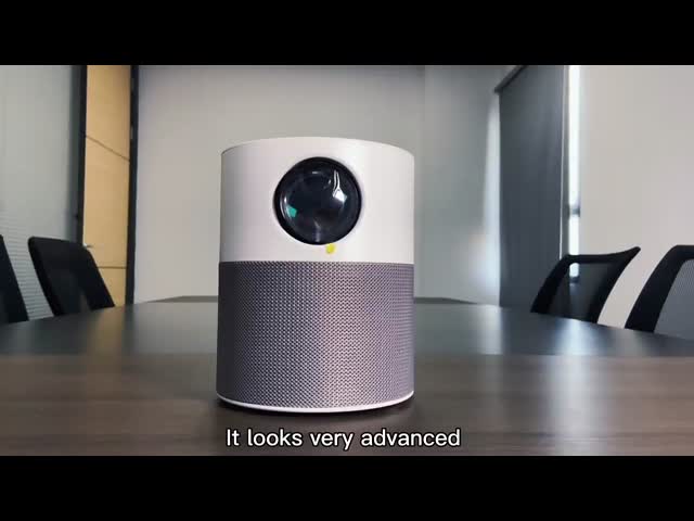 M1 Mini Full HD Android Projector Unique Cylindrical Projector with Free Carry Bag / Mini Tripod