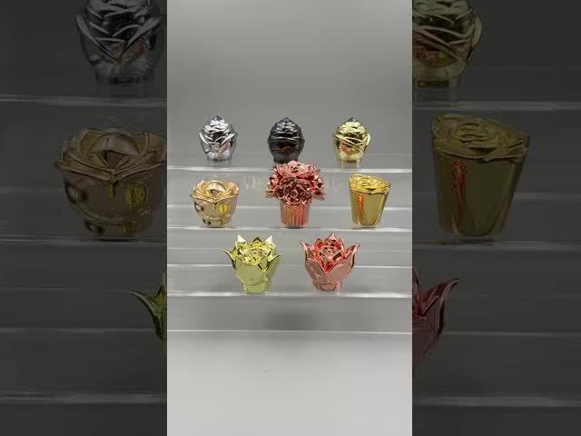 精巧な花形シリーズ クリスタルザマック 香水キャップ 標準料金15ボトルネック