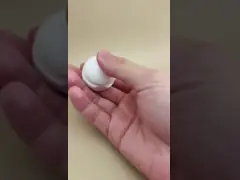 White Plastic Smooth Spherical Lid for Cosmetic Bottles