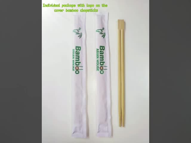 Eco-Friendly  Custom Logo Acceptable Disposable Chopsticks for Janpanese Sushi Twin Chopsticks