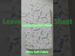 Polyester Fabric Personalized Bassinet Sheet Breathable With Parent Friendly Design